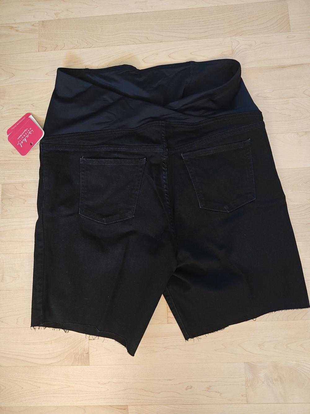 Isabel Maternity by Ingrid & Isabel Black Fold-Over Waist Maternity Shorts